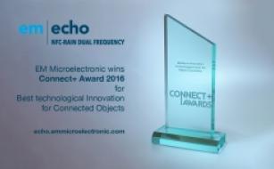 EM Microelectronic receives Connect+ Event Award for EM-echo